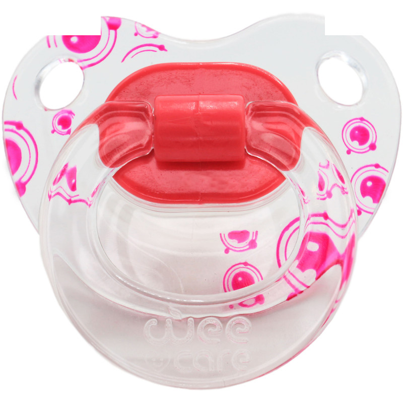 پستانک ارتودنسی وی کر مدل دسته دار شفاف چاپدار happy سایز +12 ماه کد P117 پستانک ارتودنسی وی کر مدل دسته دار شفاف چاپدار happy سایز +12 ماه کد P117