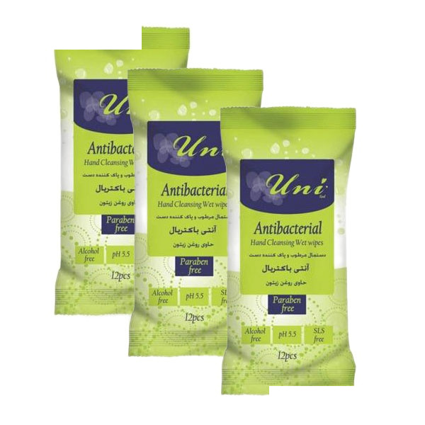 دستمال مرطوب یونی لد مدل آنتی باکتریال مجموعه 3 عددی دستمال مرطوب یونی لد مدل آنتی باکتریال مجموعه 3 عددی