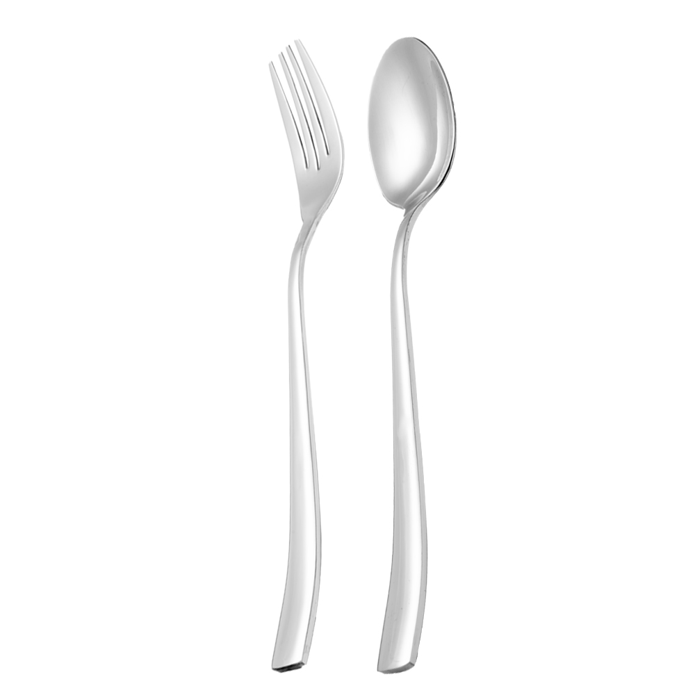قاشق و چنگال ام جی اس 12 عددی براق کد DF-043 قاشق و چنگال ام جی اس 12 عددی براق کد DF-043