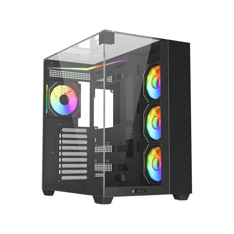 کیس کامپیوتر گیمینگ لاجی کی مدل LK-C674B کیس کامپیوتر گیمینگ لاجی کی مدل LK-C674B