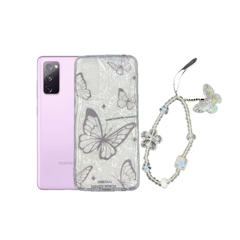 کاور طرح پروانه صدفی مناسب برای گوشی موبایل سامسونگ Galaxy S20 FE کاور طرح پروانه صدفی مناسب برای گوشی موبایل سامسونگ Galaxy S20 FE