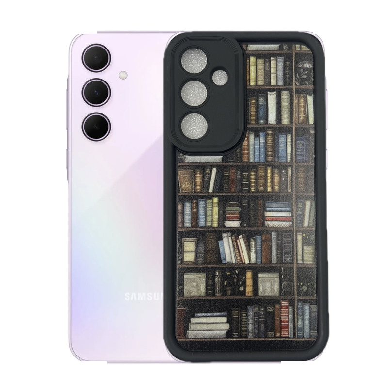 کاور طرح کتابخانه نیمه شب مناسب برای گوشی موبایل سامسونگ Galaxy A35 کاور طرح کتابخانه نیمه شب مناسب برای گوشی موبایل سامسونگ Galaxy A35