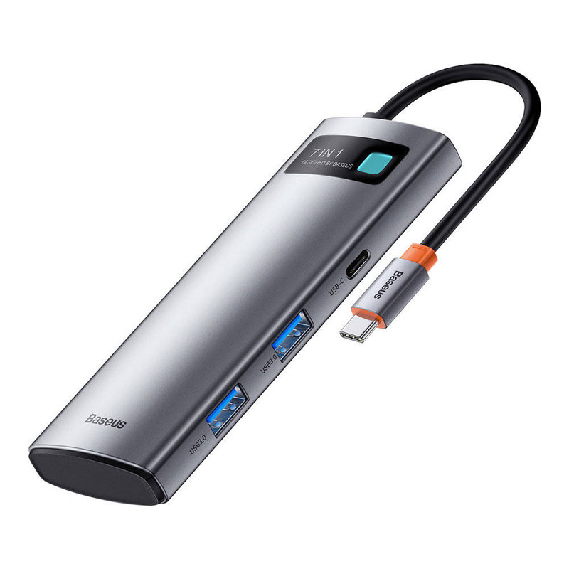 هاب 7 پورت USB-C باسئوس مدل WKWG020113 هاب 7 پورت USB-C باسئوس مدل WKWG020113