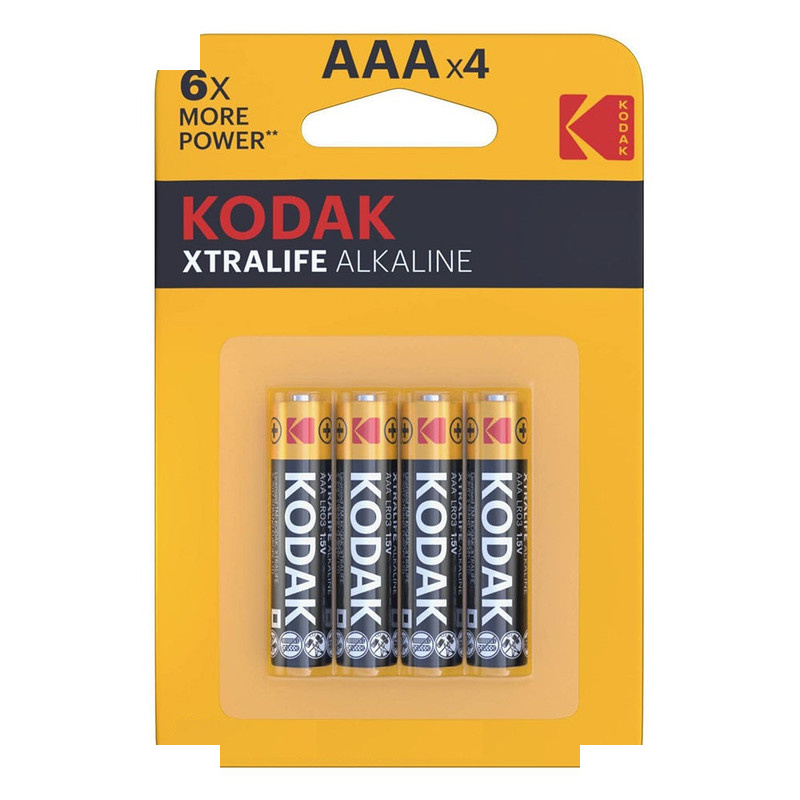 باتری نیم قلمی آلکالاین کداک مدل Xtralife Alkaline بسته چهار عددی باتری نیم قلمی آلکالاین کداک مدل Xtralife Alkaline بسته چهار عددی