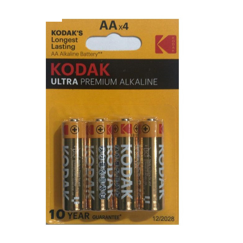 باتری قلمی کداک مدل ULTRA PREMIUM ALKALINE بسته 4 عددی باتری قلمی کداک مدل ULTRA PREMIUM ALKALINE بسته 4 عددی