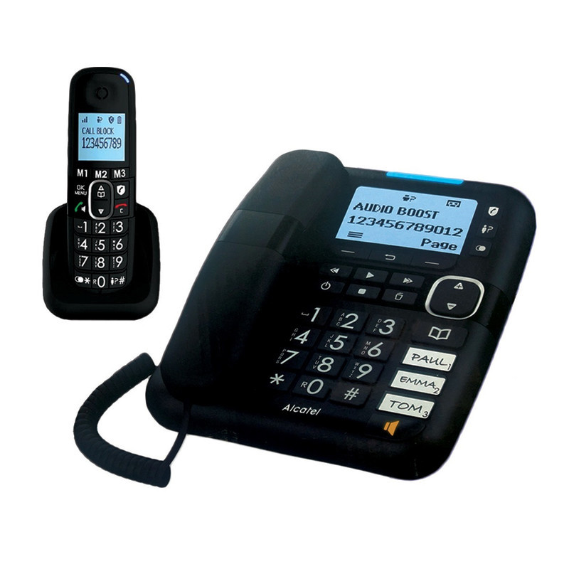 تلفن با سیم آلکاتل مدل XL785 Combo Voice FR به همراه 1 عدد گوشی بی سیم تلفن با سیم آلکاتل مدل XL785 Combo Voice FR به همراه 1 عدد گوشی بی سیم