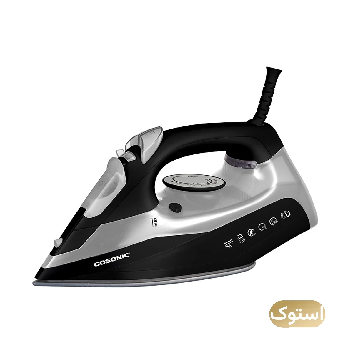 اتو بخار جعبه باز گوسونیک مدل GSI-301 - مشکی اتو بخار جعبه باز گوسونیک مدل GSI-301 - مشکی