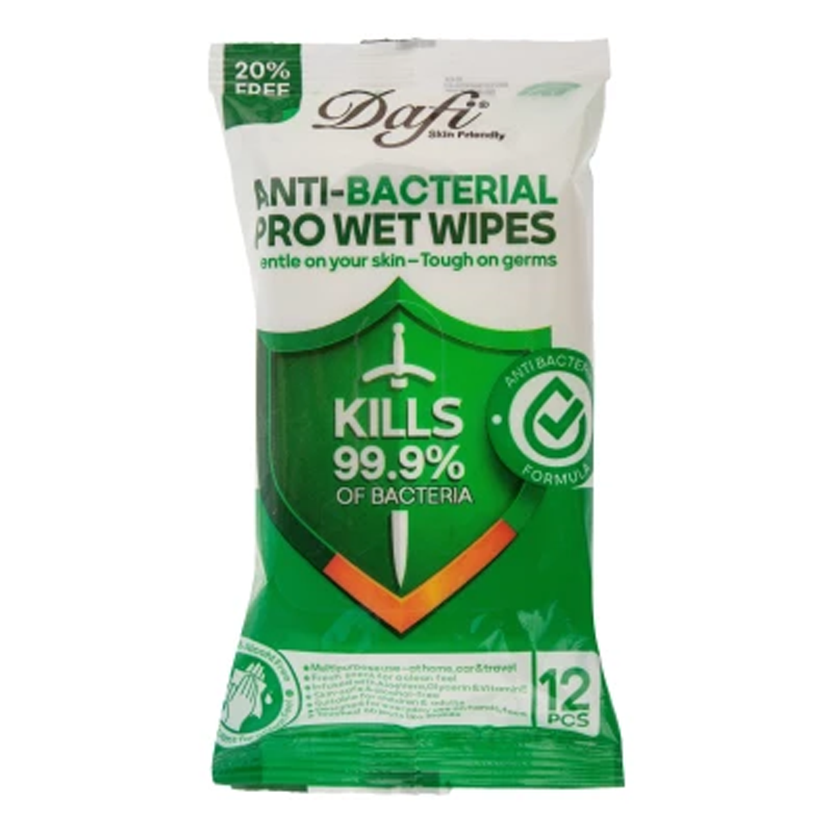 دستمال مرطوب دافی مدل ANTI-BACTERIAL بسته 12 عددی دستمال مرطوب دافی مدل ANTI-BACTERIAL بسته 12 عددی