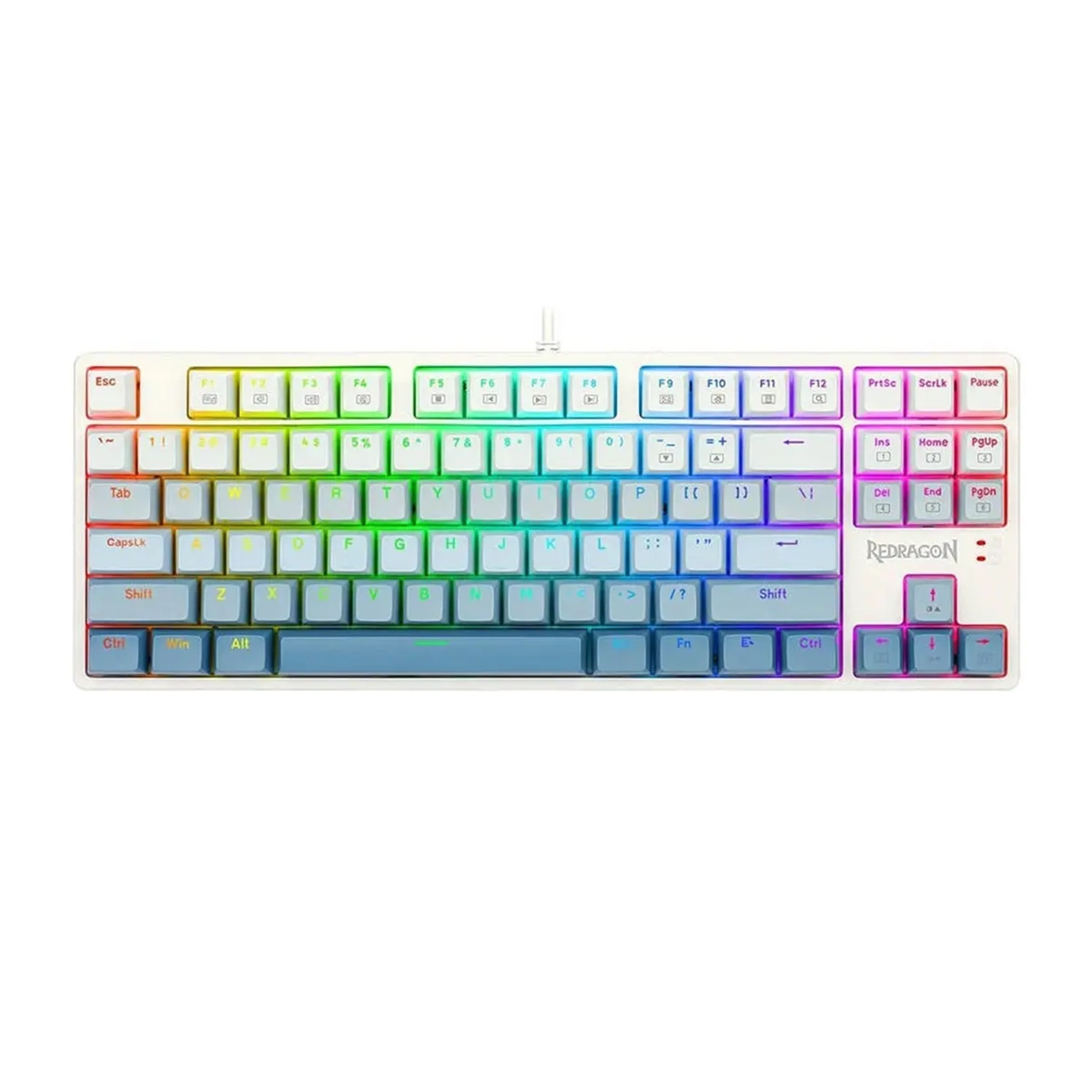 کیبورد گیمینگ ردراگون مدل CASS K645 W-GB RGB سوئیچ قهوه ایی کیبورد گیمینگ ردراگون مدل CASS K645 W-GB RGB سوئیچ قهوه ایی