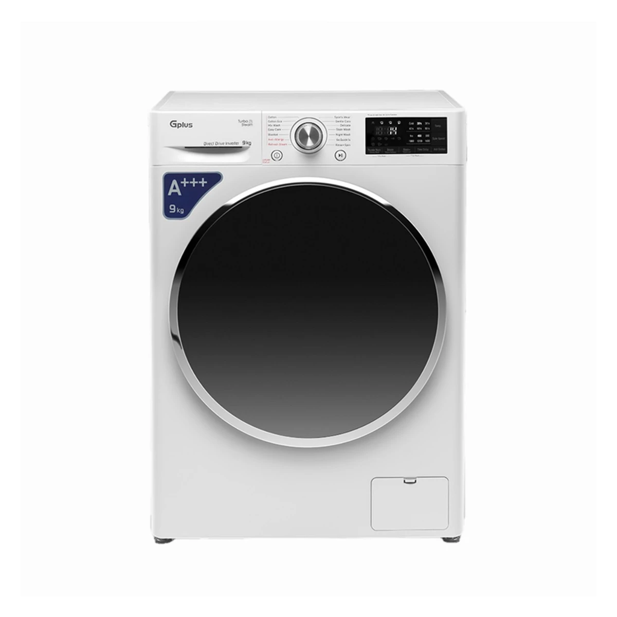 ماشین لباسشویی جی پلاس 9 کیلویی مدل GWM-R909W-سفید ماشین لباسشویی جی پلاس 9 کیلویی مدل GWM-R909W-سفید