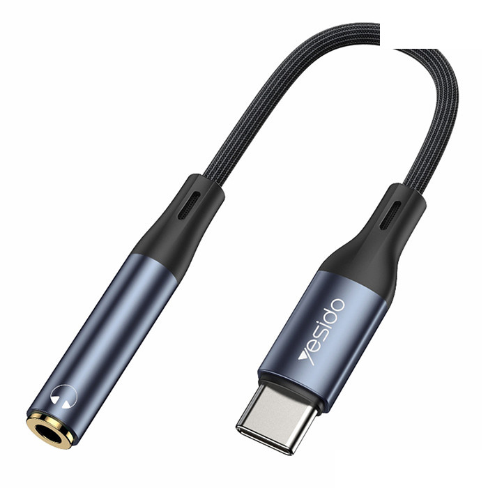 مبدل USB-C به جک 3.5 میلی متری یسیدو مدل YAU-38 مبدل USB-C به جک 3.5 میلی متری یسیدو مدل YAU-38