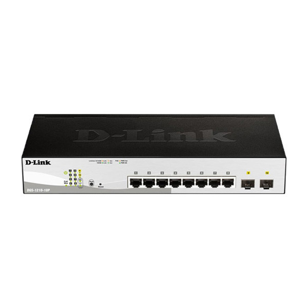 سوئیچ 10 پورت PoE دی-لینک مدل DGS-1210-10P سوئیچ 10 پورت PoE دی-لینک مدل DGS-1210-10P