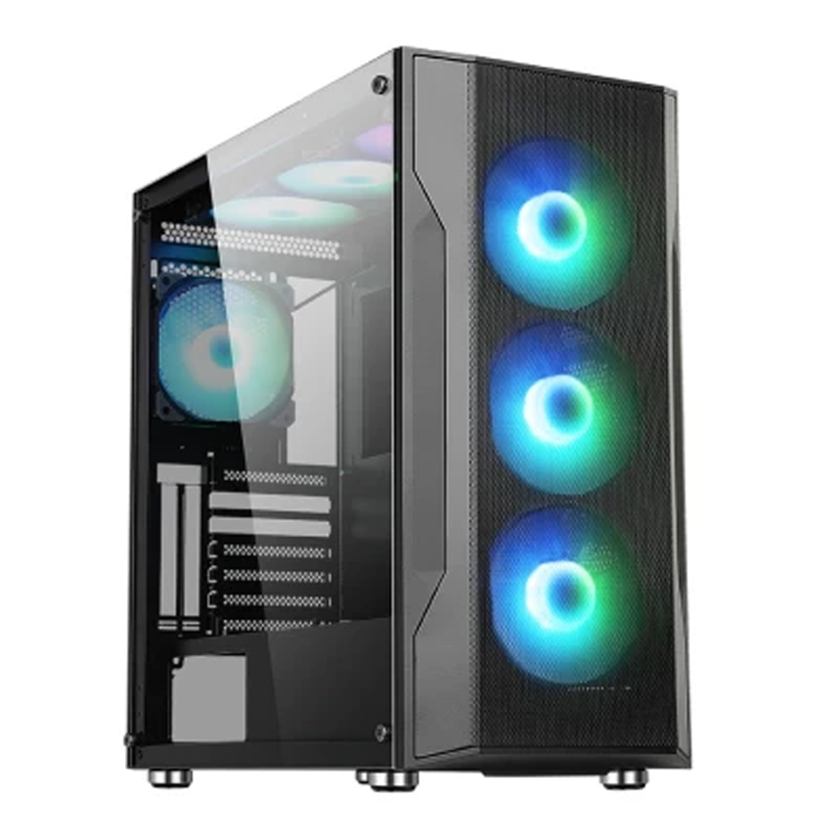 کیس کامپیوتر گیمینگ اوست مدل GT-AV12-BG-ARGB-مشکی کیس کامپیوتر گیمینگ اوست مدل GT-AV12-BG-ARGB-مشکی