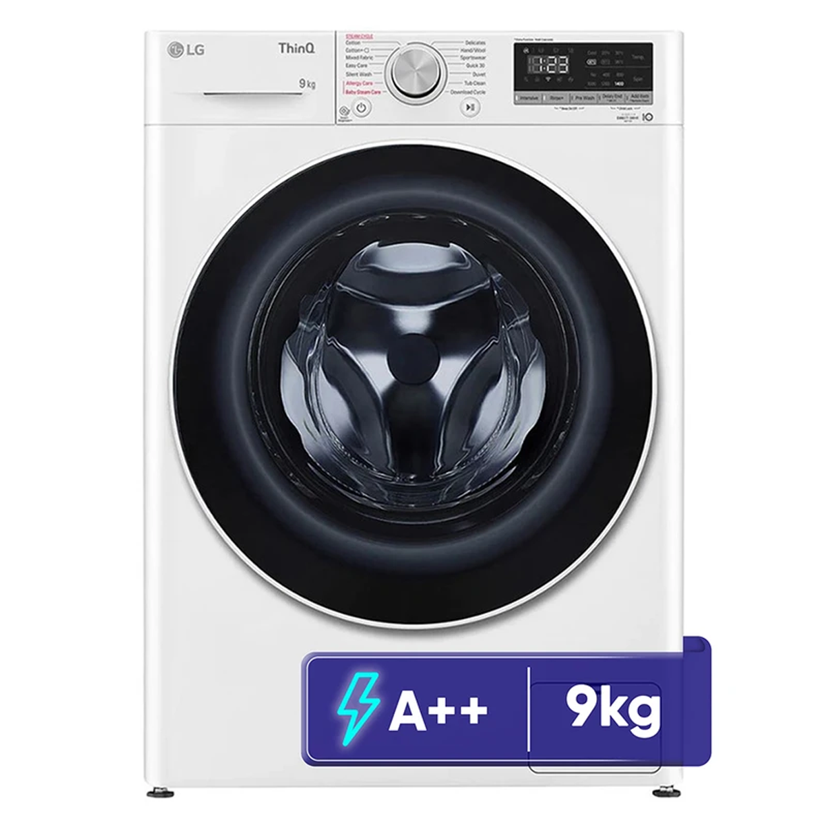 ماشین لباسشویی ال جی 9 کیلویی مدل F4R5VYG0W-سفید ماشین لباسشویی ال جی 9 کیلویی مدل F4R5VYG0W-سفید