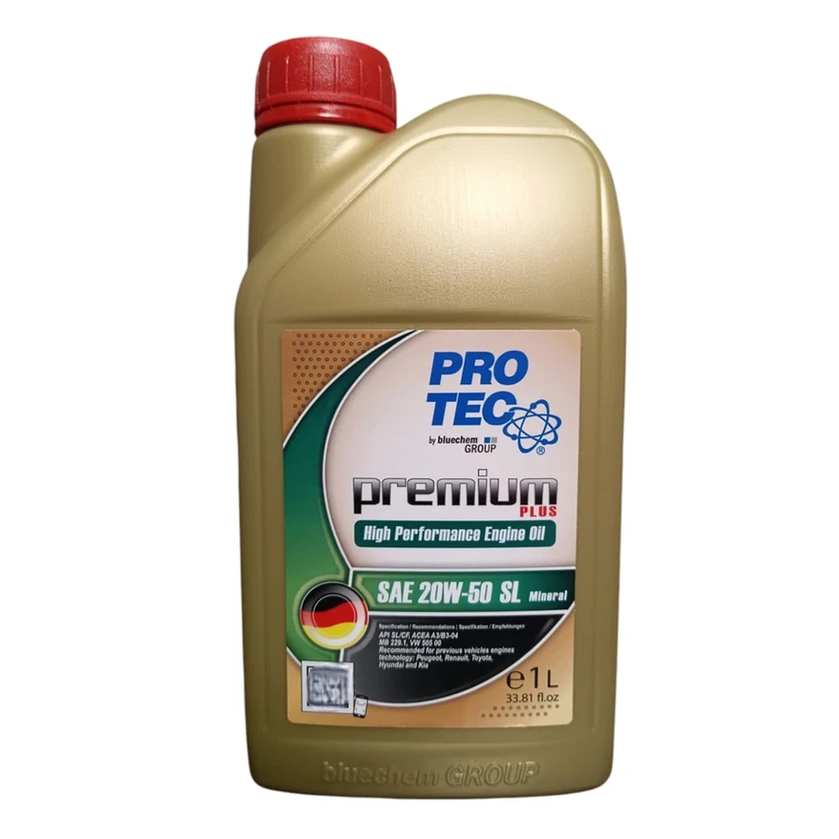 روغن موتور خودرو بنزینی پروتک مدل SL 20W-50 حجم 1 لیتر روغن موتور خودرو بنزینی پروتک مدل SL 20W-50 حجم 1 لیتر