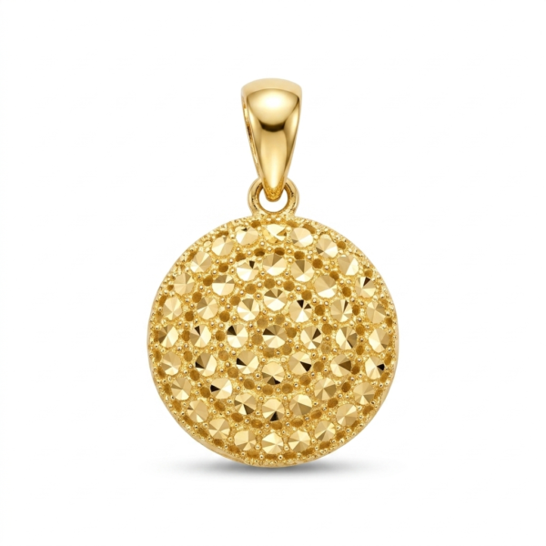آویز طلا 18 عیار طرح تراش گالری طلا ادیب زر کد 7227
