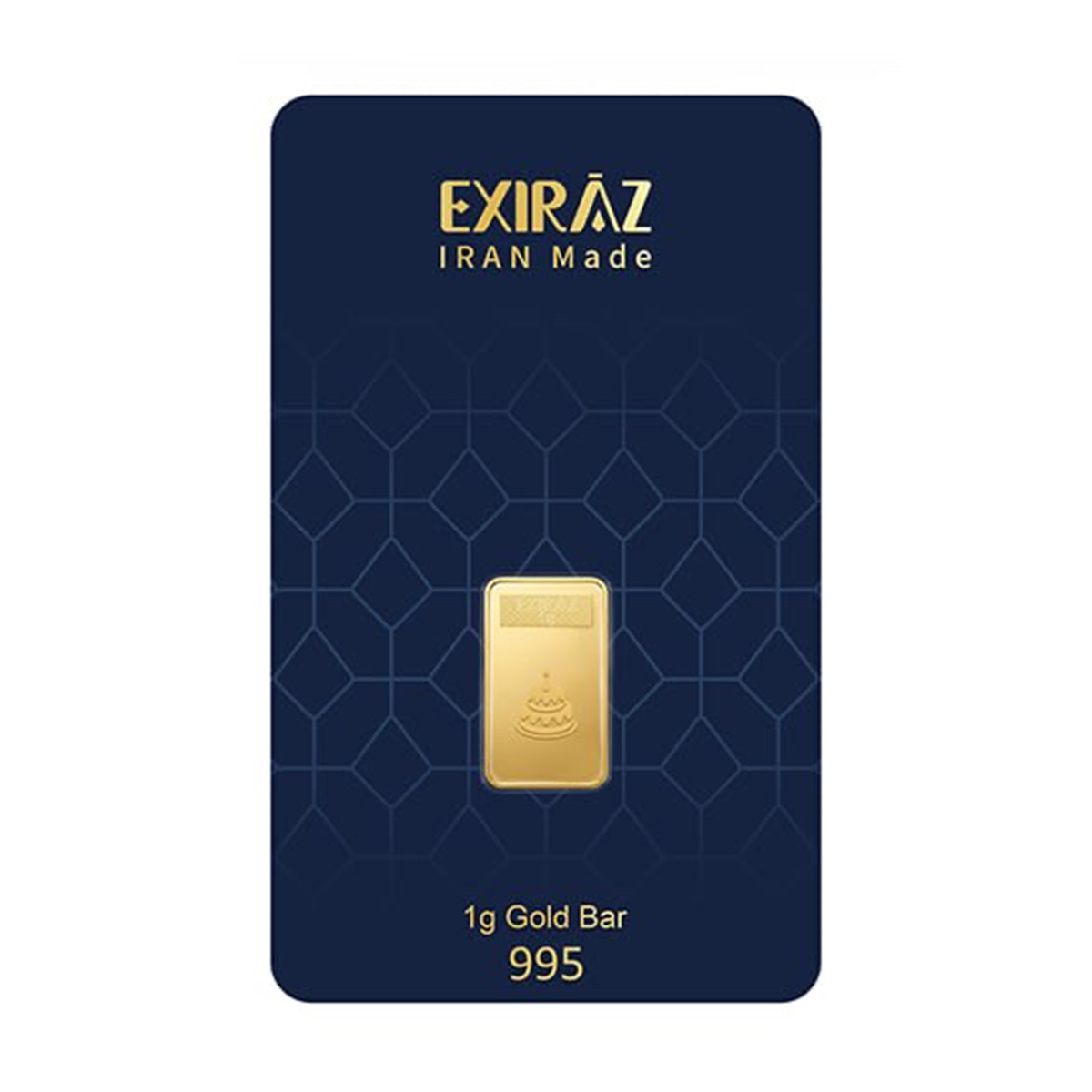 شمش طلا 24 عیار اکسیراز 1 گرمی مدل تولد-1.00 شمش طلا 24 عیار اکسیراز 1 گرمی مدل تولد-1.00