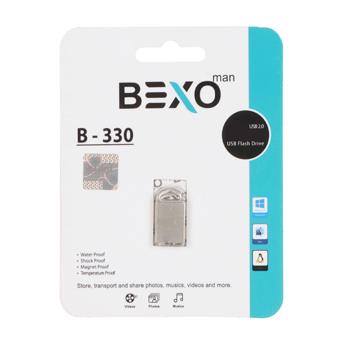 فلش مموری بکسو مدل B-330 ظرفیت 64 گیگابایت فلش مموری بکسو مدل B-330 ظرفیت 64 گیگابایت