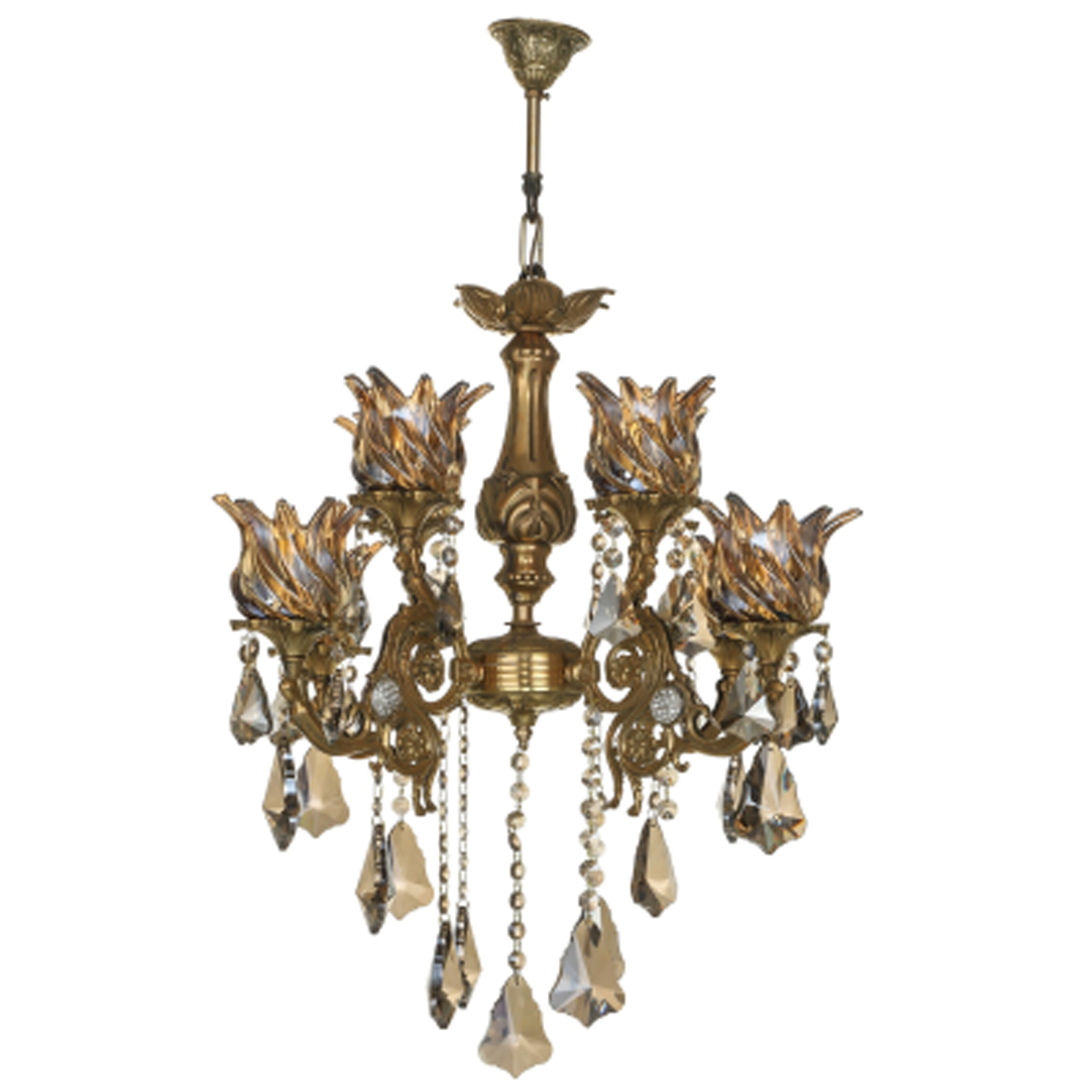 لوستر 8 شعله شاهان تک کد K-6013 لوستر 8 شعله شاهان تک کد K-6013