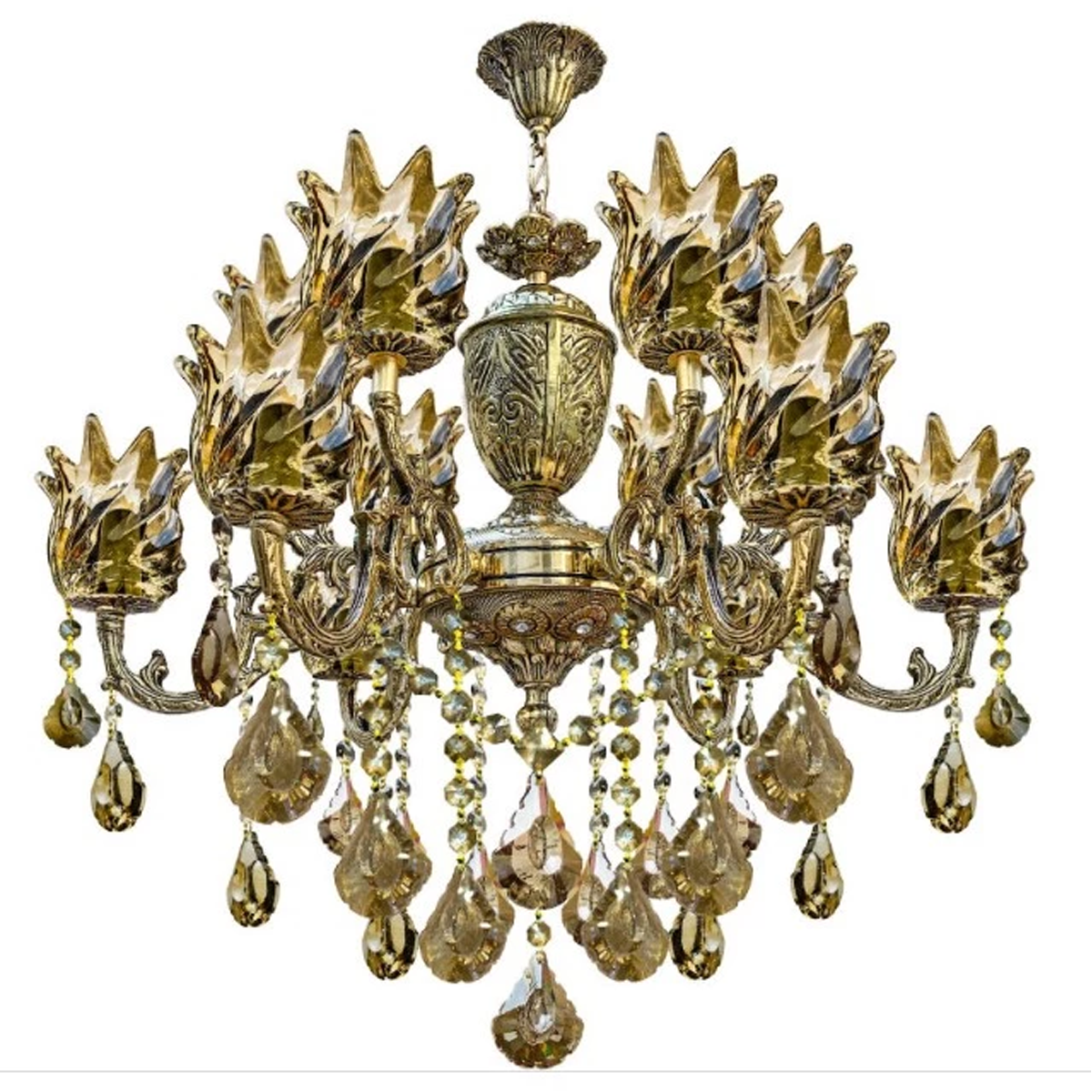 لوستر 12 شعله شاهان تک کد K-6021 لوستر 12 شعله شاهان تک کد K-6021