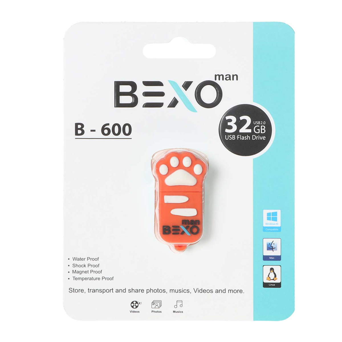 فلش مموری بکسو مدل B-600 ظرفیت 32 گیگابایت-آبی فلش مموری بکسو مدل B-600 ظرفیت 32 گیگابایت-آبی