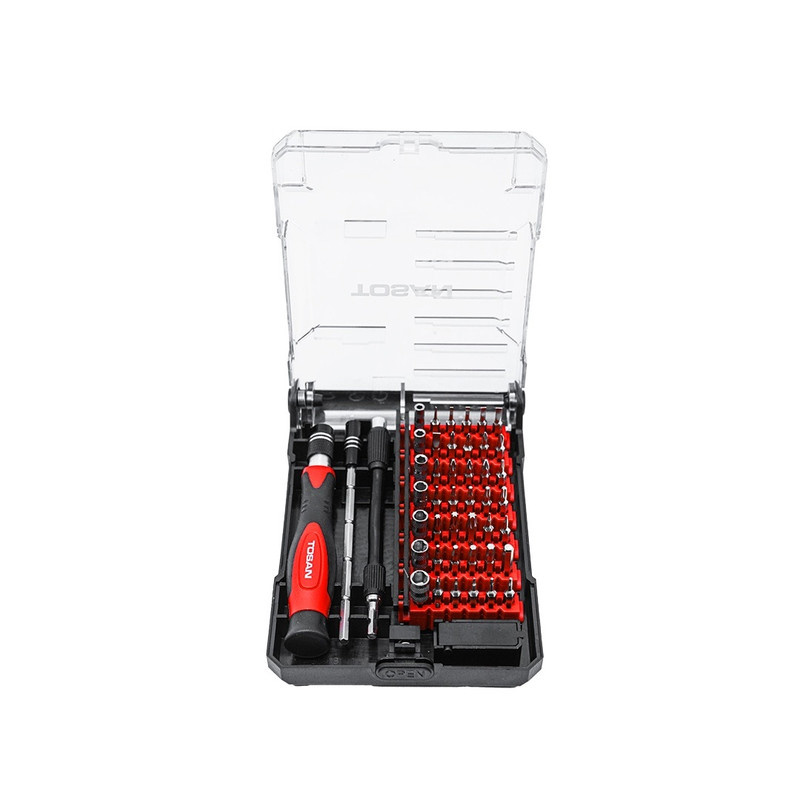 ست پیچ گوشتی ساعتی توسن مدل T4801 بسته 45 عددی ست پیچ گوشتی ساعتی توسن مدل T4801 بسته 45 عددی