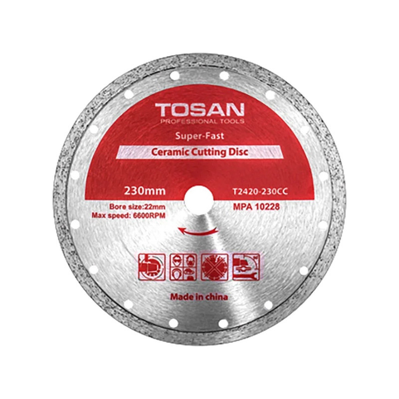 صفحه برش سرامیک توسن مدل T2420-230CC سایز 230 میلیمتر صفحه برش سرامیک توسن مدل T2420-230CC سایز 230 میلیمتر