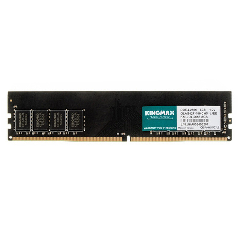 رم دسکتاپ DDR4 تک کاناله 2666 مگاهرتز CL19 کینگ مکس ظرفیت 8 گیگابایت رم دسکتاپ DDR4 تک کاناله 2666 مگاهرتز CL19 کینگ مکس ظرفیت 8 گیگابایت
