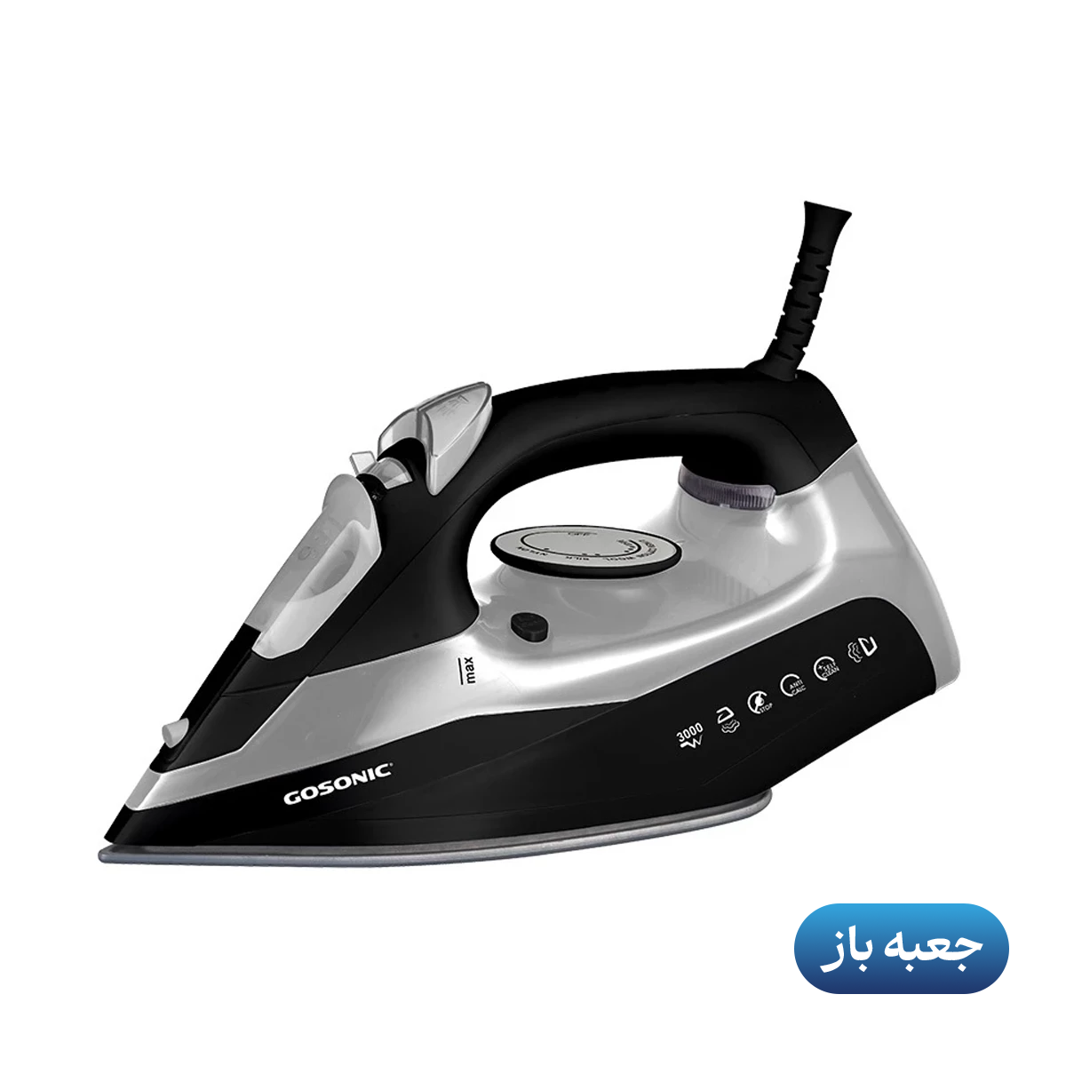 اتو بخار جعبه باز گوسونیک مدل GSI-301 - مشکی اتو بخار جعبه باز گوسونیک مدل GSI-301 - مشکی