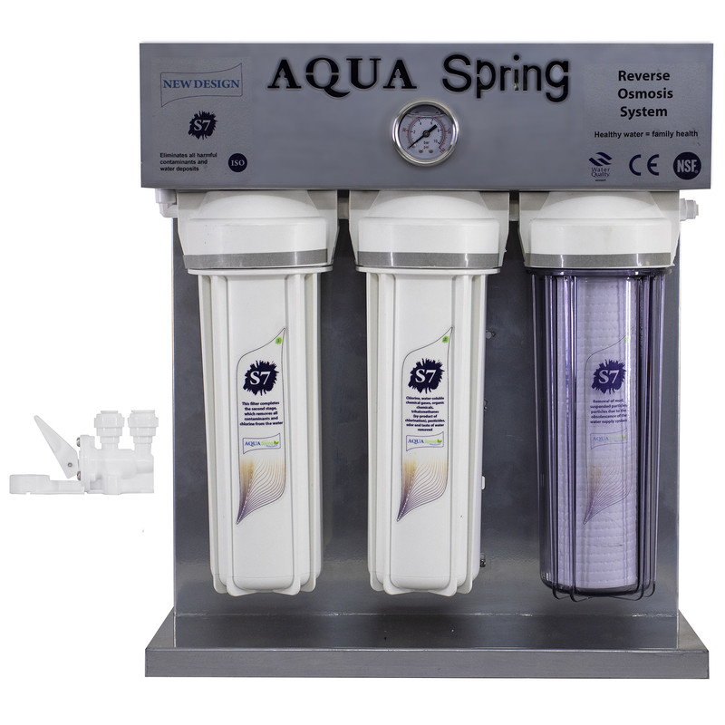 دستگاه تصفیه کننده آب اکوآ اسپرینگ مدل RO-S7-KZ 7090 به همراه نشتی گیر