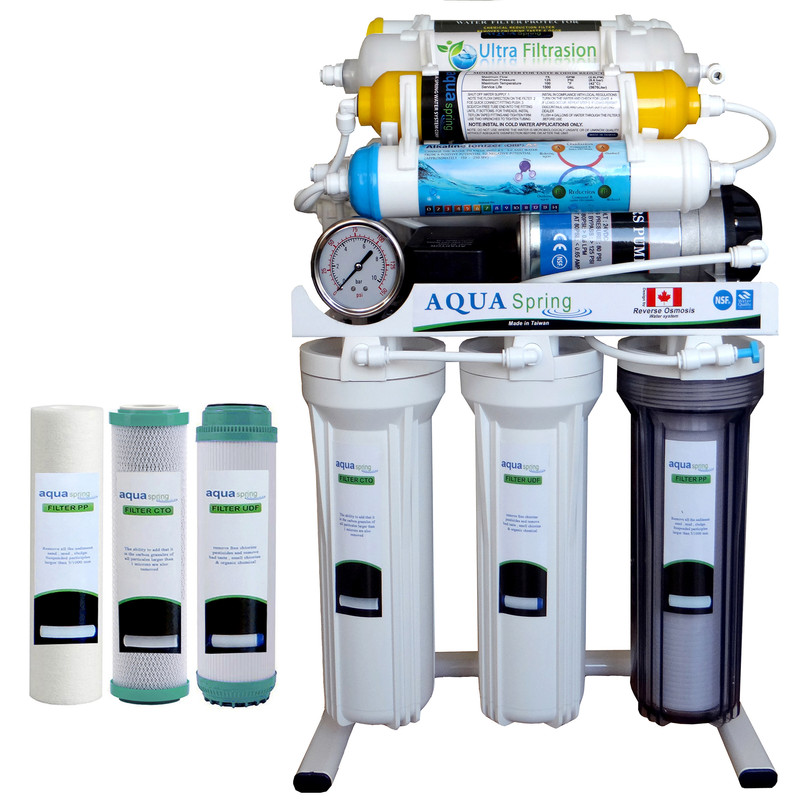 دستگاه تصفیه کننده آب آکوآ اسپرینگ مدل NF3900 به همراه فیلتر مجموعه 3 عددی-سفید دستگاه تصفیه کننده آب آکوآ اسپرینگ مدل NF3900 به همراه فیلتر مجموعه 3 عددی-سفید