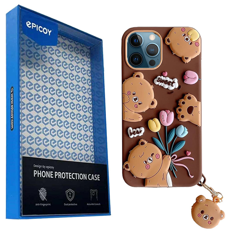 کاور گوشی اپل iPhone 12 Pro Max اپیکوی مدل Chubby Bear به همراه آویز-چند رنگ کاور گوشی اپل iPhone 12 Pro Max اپیکوی مدل Chubby Bear به همراه آویز-چند رنگ