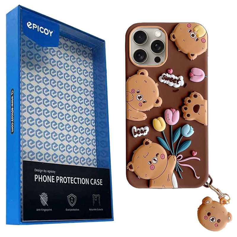کاور اپیکوی مدل Chubby Bear مناسب برای گوشی موبایل اپل iPhone 15 Pro به همراه آویز کاور اپیکوی مدل Chubby Bear مناسب برای گوشی موبایل اپل iPhone 15 Pro به همراه آویز