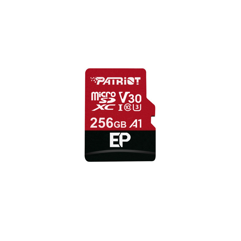 کارت حافظه microSDXC پتریوت مدل EP-V30 A1 کلاس 10 استاندارد UHS-I U3 سرعت 100MBps ظرفیت 256 گیگابایت به همراه آداپتور کارت حافظه microSDXC پتریوت مدل EP-V30 A1 کلاس 10 استاندارد UHS-I U3 سرعت 100MBps ظرفیت 256 گیگابایت به همراه آداپتور