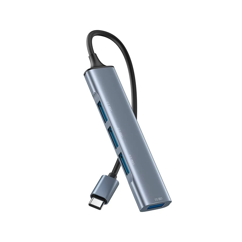 هاب USB-C یسیدو 4 پورت مدل HB17-نقرهای هاب USB-C یسیدو 4 پورت مدل HB17-نقرهای