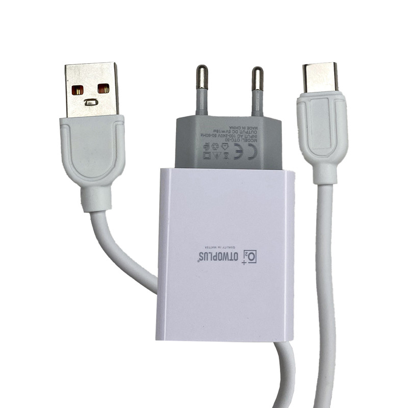 شارژر دیواری اتوپلاس مدل OTC-30 توان 18 وات به همراه کابل USB-C شارژر دیواری اتوپلاس مدل OTC-30 توان 18 وات به همراه کابل USB-C