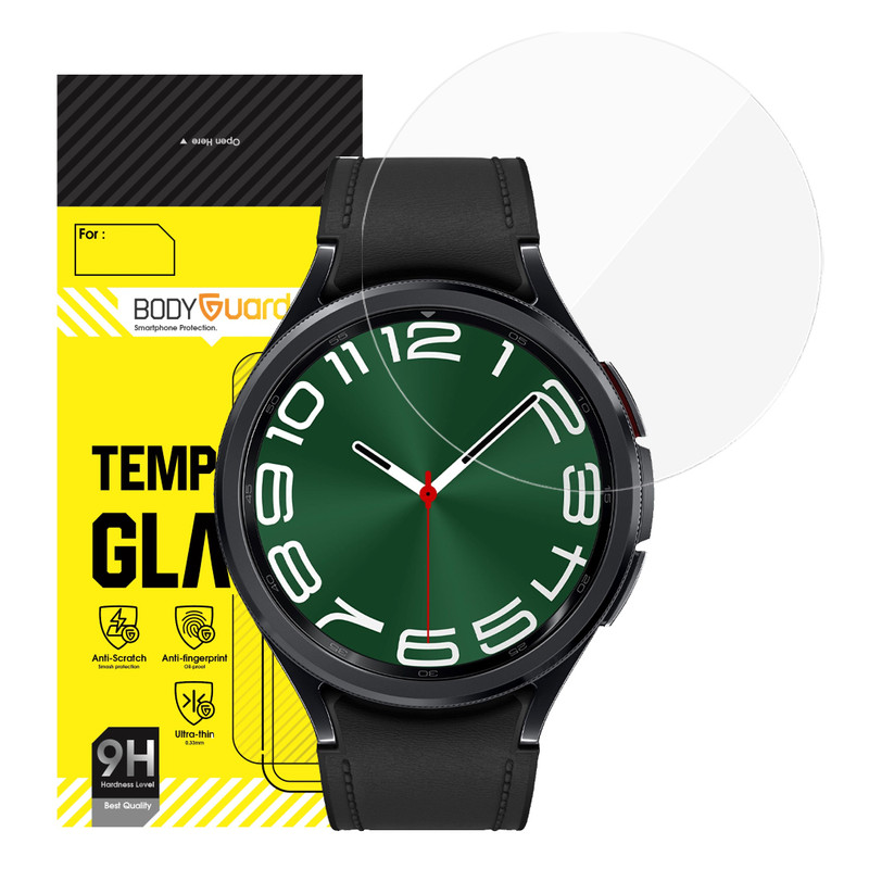 محافظ صفحه نمایش شیشه ای بادیگارد مدل GW مناسب برای سامسونگ Galaxy Watch 6 Classic 47mm محافظ صفحه نمایش شیشه ای بادیگارد مدل GW مناسب برای سامسونگ Galaxy Watch 6 Classic 47mm