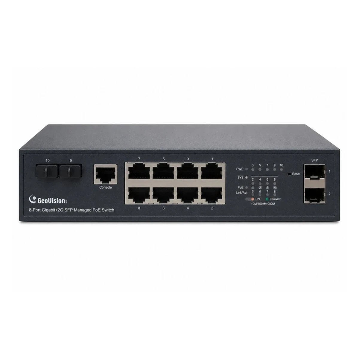 سوئیچ شبکه مدیریتی 8 پورت PoE ژئوویژن مدل GV-APOE0811 سوئیچ شبکه مدیریتی 8 پورت PoE ژئوویژن مدل GV-APOE0811