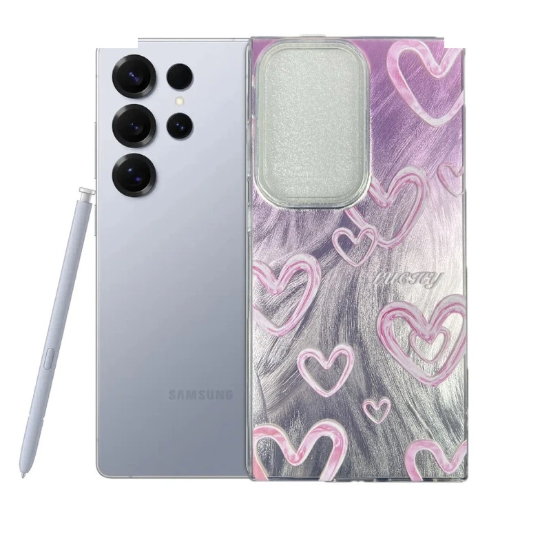 کاور طرح ققلب عاشقانه مناسب برای گوشی موبایل سامسونگ Galaxy S25 Ultra