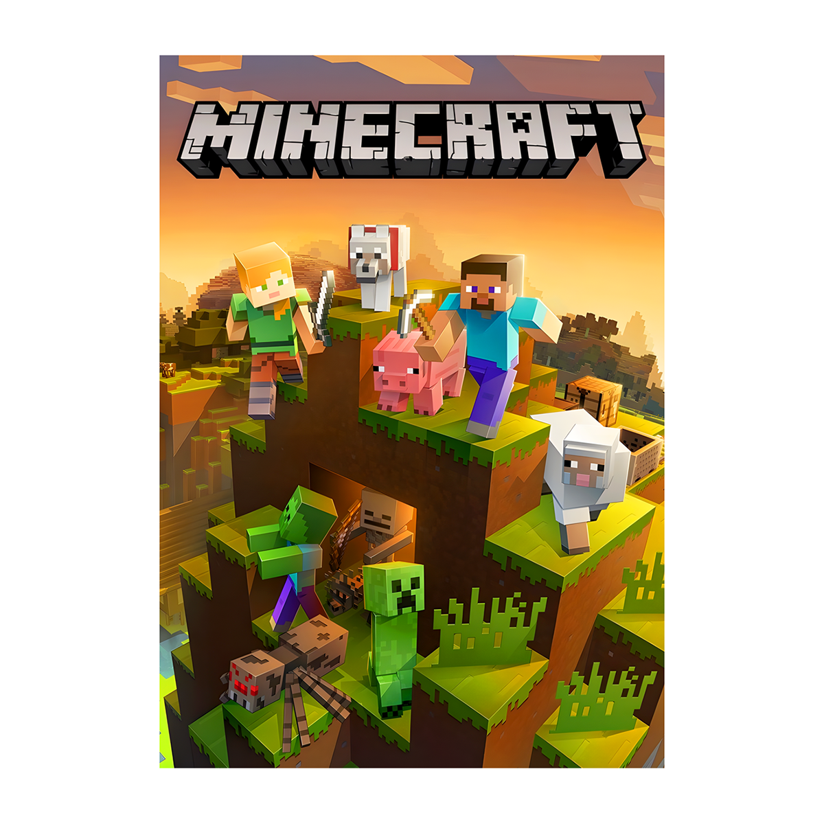 متال پوستر گیمینگ ماینکرفت Minecraft کد N402 متال پوستر گیمینگ ماینکرفت Minecraft کد N402