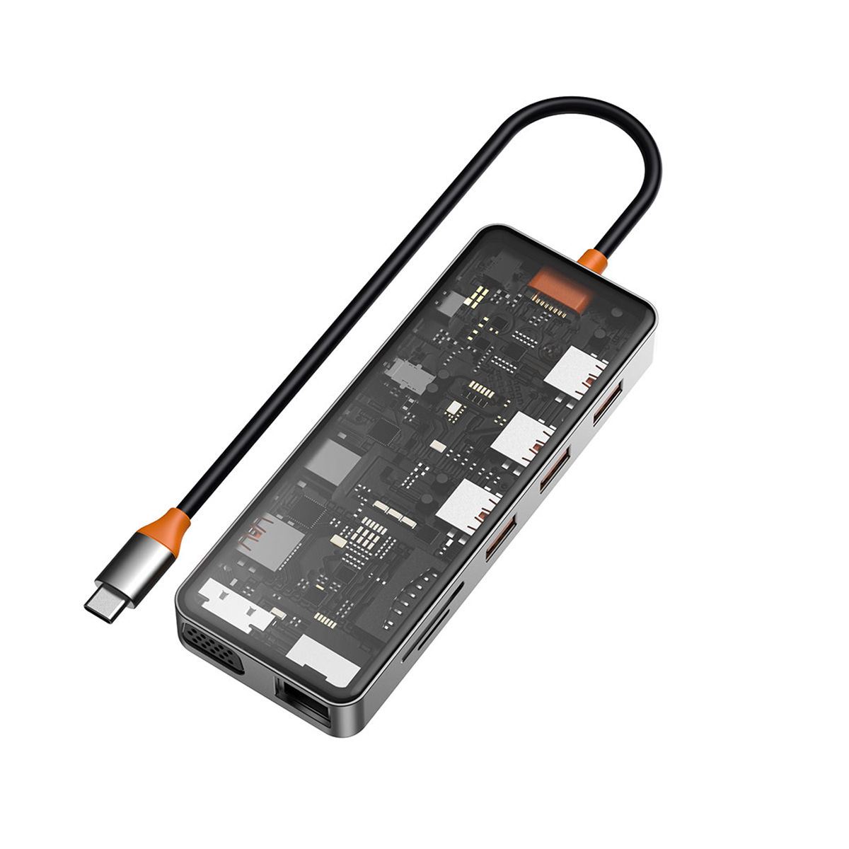 هاب USB-C ویوو 12 پورت مدل Cyber Hub CB-012 هاب USB-C ویوو 12 پورت مدل Cyber Hub CB-012
