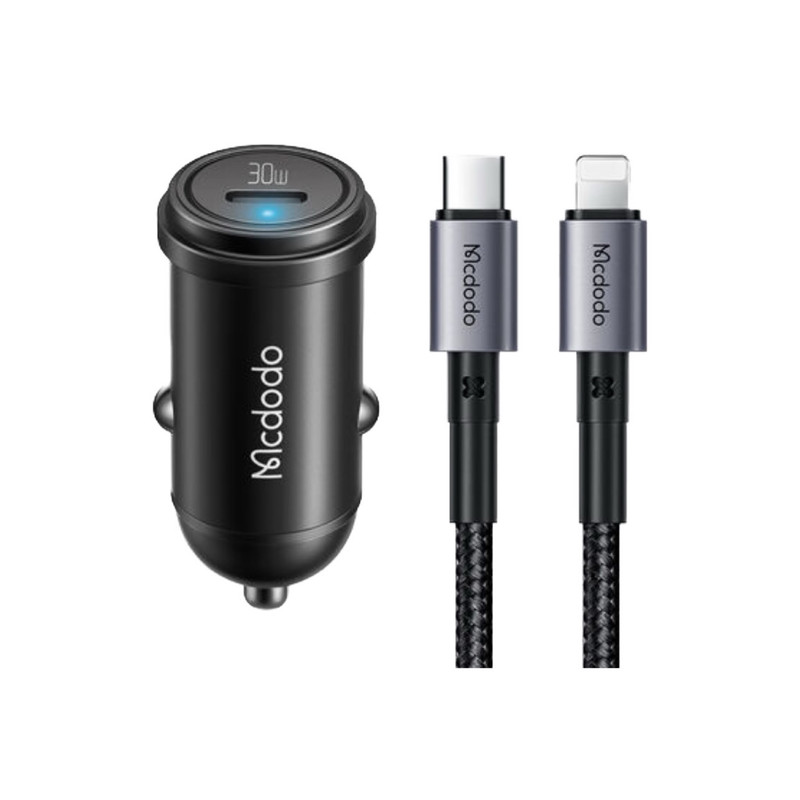 شارژر فندکى 30وات مک دودو مدل CC-749 به همراه كابل تبديل لایتنینگ شارژر فندکى 30وات مک دودو مدل CC-749 به همراه كابل تبديل لایتنینگ