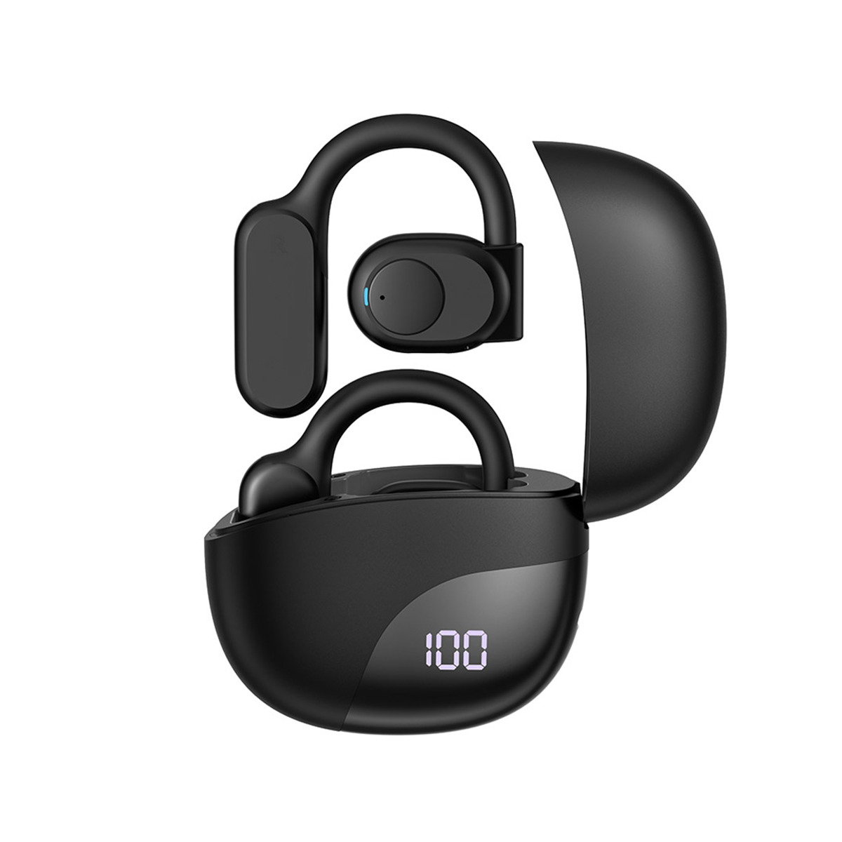 هندزفری بلوتوثی ویوو مدل WiWU Openbuds T20 نویز کنسلینگ-مشکی هندزفری بلوتوثی ویوو مدل WiWU Openbuds T20 نویز کنسلینگ-مشکی