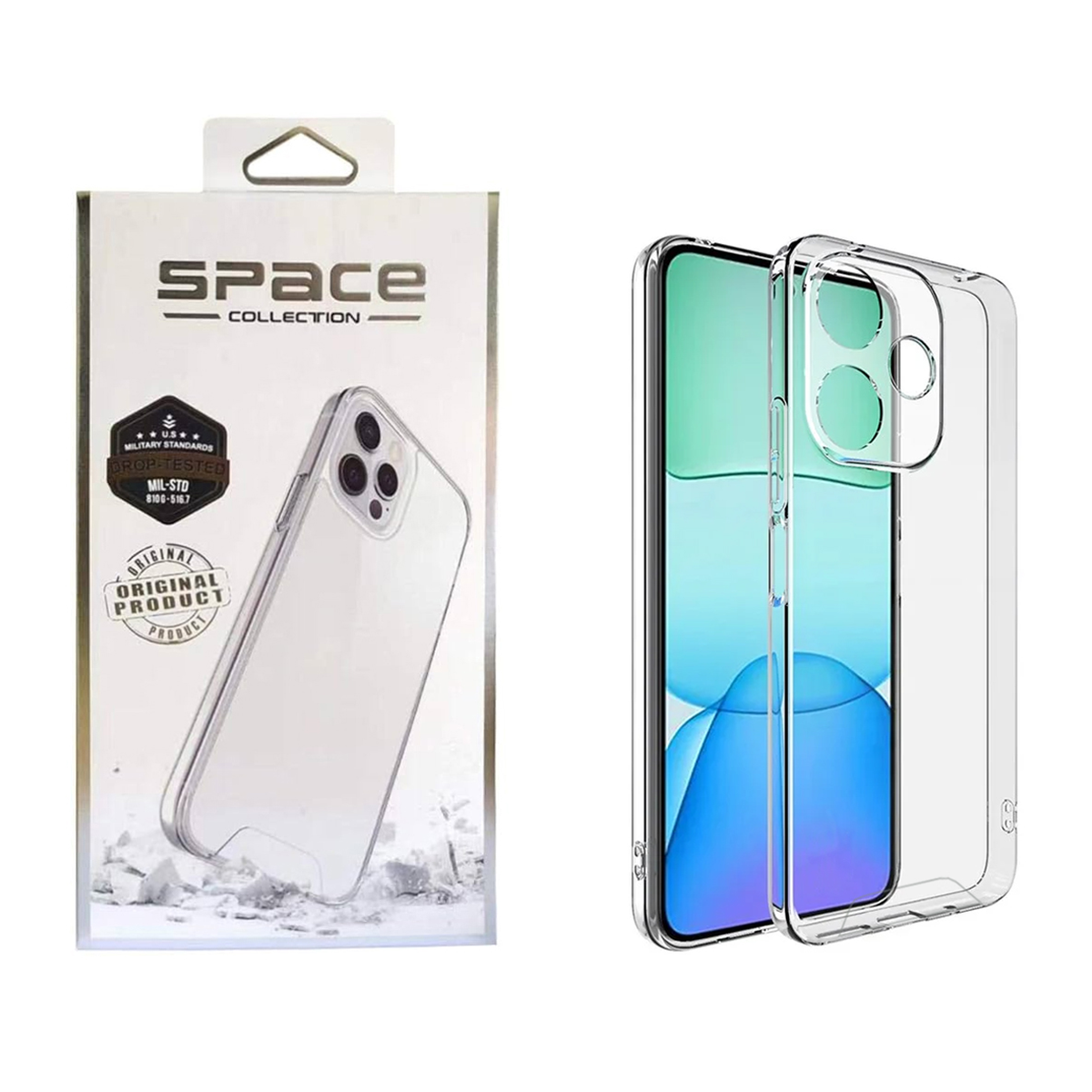 قاب گوشی شیائومی Redmi 13 4G اسپیس مدل ژله ای محافظ لنز دار قاب گوشی شیائومی Redmi 13 4G اسپیس مدل ژله ای محافظ لنز دار