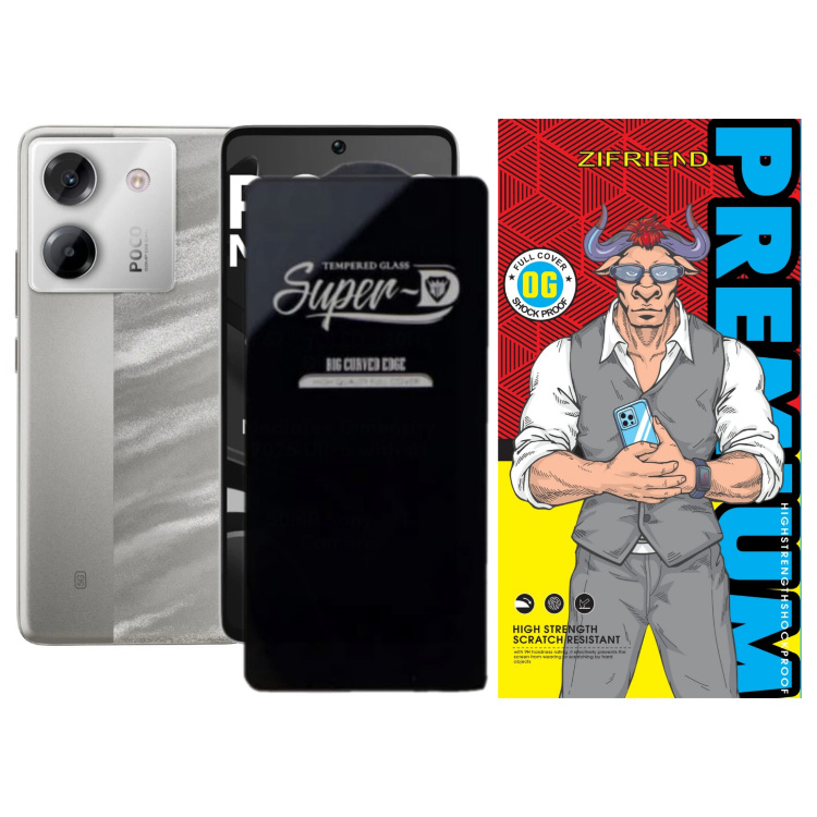 محافظ صفحه نمایش شیشه ای گوشی موبایل زیفرند مدل Super D مناسب شیائومی Poco M7 Pro 5G محافظ صفحه نمایش شیشه ای گوشی موبایل زیفرند مدل Super D مناسب شیائومی Poco M7 Pro 5G