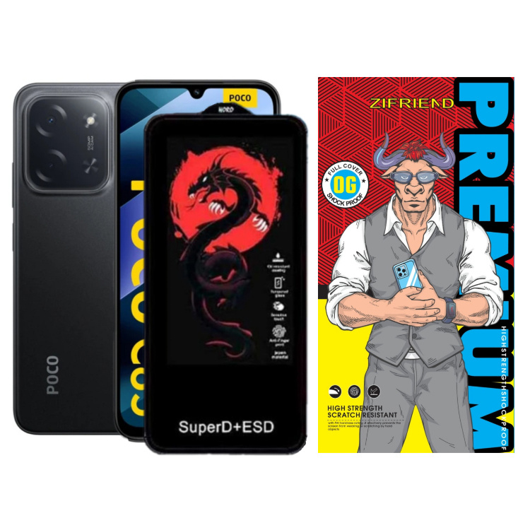 محافظ صفحه نمایش شیشه ای گوشی موبایل زیفرند مدل Red Dragon مناسب شیائومی Poco C85 4G محافظ صفحه نمایش شیشه ای گوشی موبایل زیفرند مدل Red Dragon مناسب شیائومی Poco C85 4G