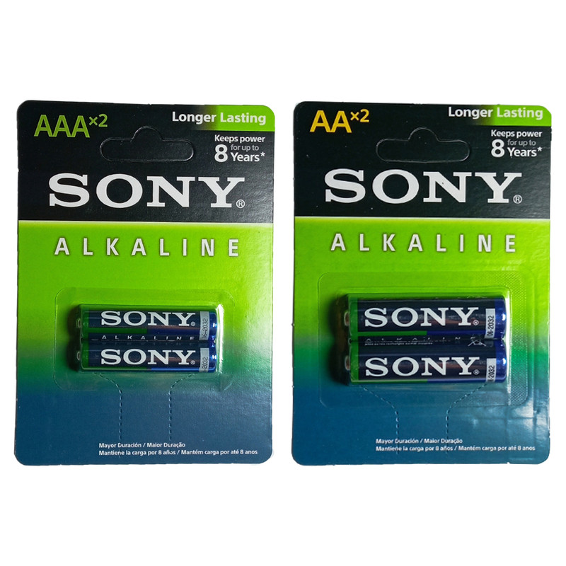 باتری قلم و نیم قلمی سونی مدل LR6 LR03 بسته 4 عددی باتری قلم و نیم قلمی سونی مدل LR6 LR03 بسته 4 عددی