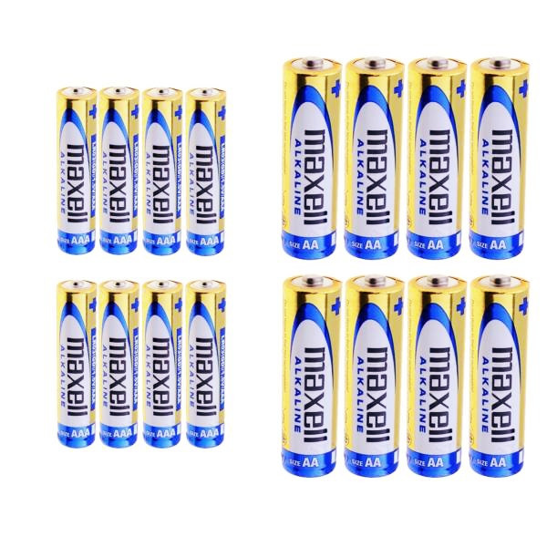باتری قلمی و نیم قلمی مکسل مدل LR6 مجموعه 16 عددی باتری قلمی و نیم قلمی مکسل مدل LR6 مجموعه 16 عددی