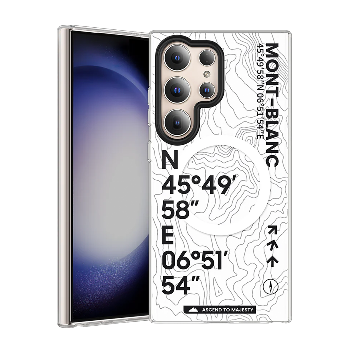 کاور گوشی سامسونگ Galaxy S24 Ultra مدل بنکس MagClap Mt. Blanc Phone Case-سفید کاور گوشی سامسونگ Galaxy S24 Ultra مدل بنکس MagClap Mt. Blanc Phone Case-سفید