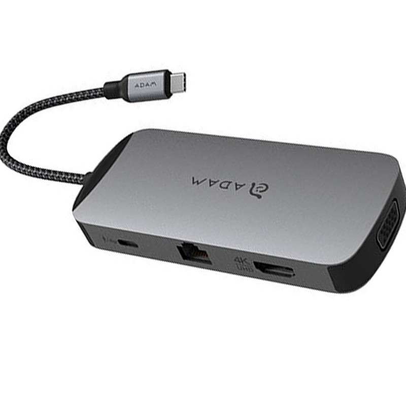 هاب 10 پورت USB-C آدام المنتس مدل CASA X
